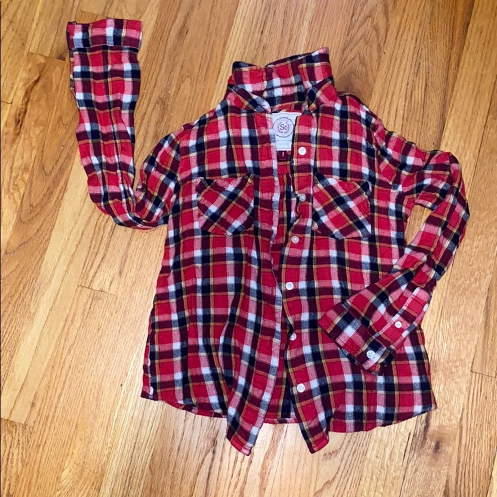 Child size Small button up flannel